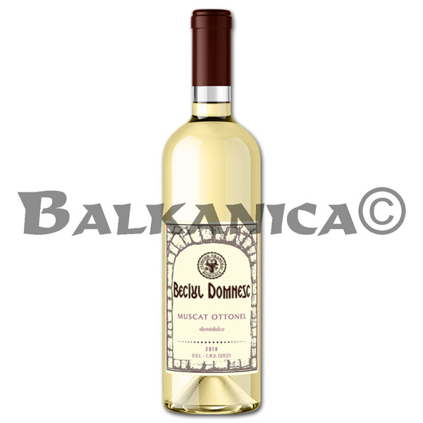 0.75 L VIN BLANC DEMI-DOUX MOSCATEL OTTONEL BECIUL DOMNESC