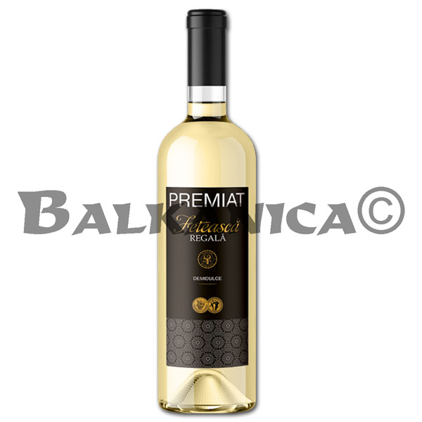 0.75 L VIN ALB DEMIDULCE FETEASCA REGALA PREMIAT 0.75 L VIN ALB DEMIDULCE FETEASCA REGALA PREMIAT