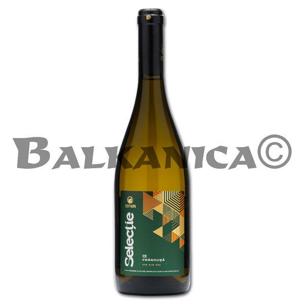 0.75 L VIN ALB SEC 13% FRANCUSA SELECTIE COTNARI