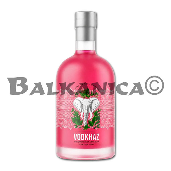 0.7 L BAUTURA SPIRTOASA AROMATIZATA PINK PARTY EDITION VODKHAZ 17%