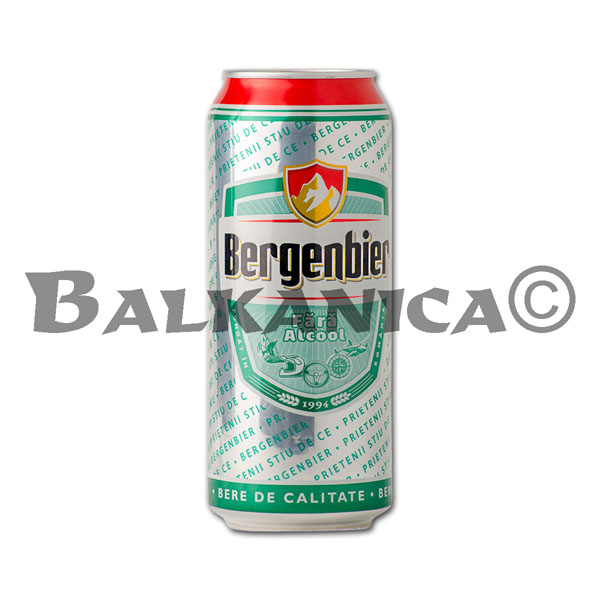 0.5 L BIERE SANS ALCOOL EN CANETTE BERGENBIER