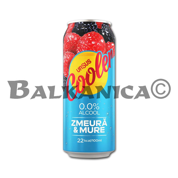 0.5 L BERE DOZA FARA ALCOOL ZMEURA & MURE COOLER URSUS