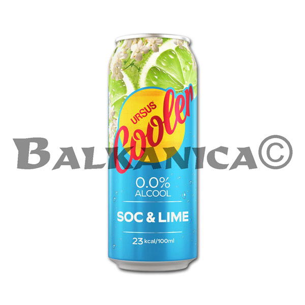 0.5 L BERE DOZA FARA ALCOOL SOC & LIME COOLER URSUS