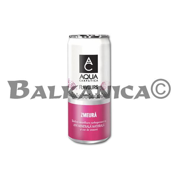 0.33 L APA MINERALA CU AROMA DE ZMEURA AQUA CARPATICA 0.33 L APA MINERALA CU AROMA DE ZMEURA AQUA CARPATICA