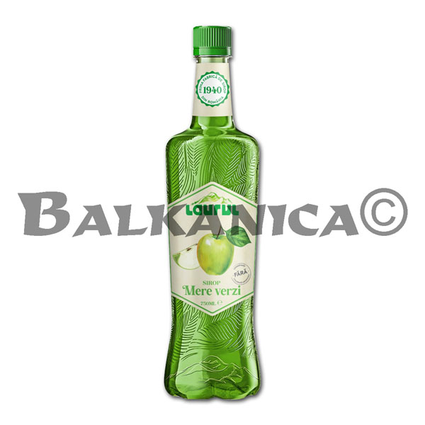 0.75 L SIROP NATURAL DE MERE VERZI LAURUL